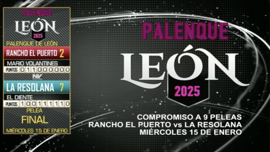 17 de agosto: Derby de 20 equipos, 5 gallos, $50,000, Parte1