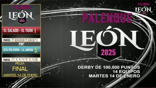 17 de agosto: Derby de 20 equipos, 5 gallos, $50,000, Parte1